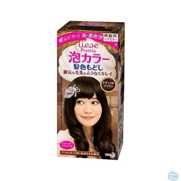 日本进口棕色染发膏-花王Prettia 泡沫染发膏 天然棕色 日本进口棕色染发膏-花王Prettia 泡沫染发膏 天然棕色