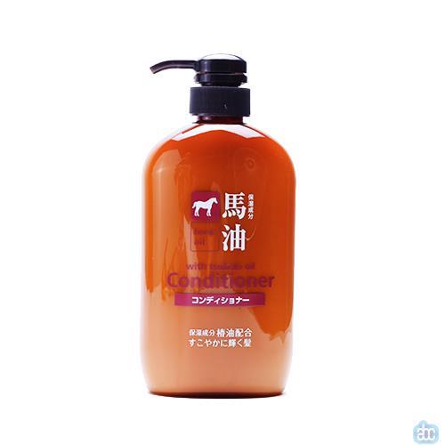 日本进口马油护发素-熊野油脂 马油护发素 无添加 无硅油600mL