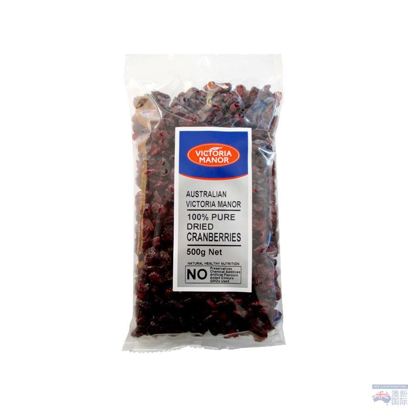 澳洲维多利亚庄园无糖蔓越莓干500克 澳洲维多利亚庄园无糖蔓越莓干500克
