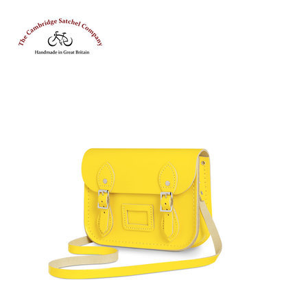 Cambridgesatchel英国tiny系列铬黄色手工单肩斜挎剑桥包