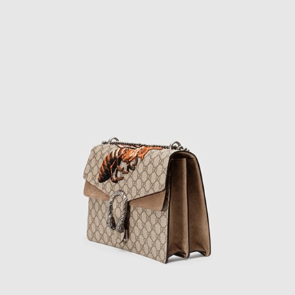 正品Gucci/古奇2015新款女士虎头扣绣花单肩包 400235KHNTN8700 正品Gucci/古奇2015新款女士虎头扣绣花单肩包 400235KHNTN8700