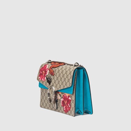 正品Gucci/古奇2015新款女士虎头扣绣花单肩包 400235KHNVN8786 正品Gucci/古奇2015新款女士虎头扣绣花单肩包 400235KHNVN8786