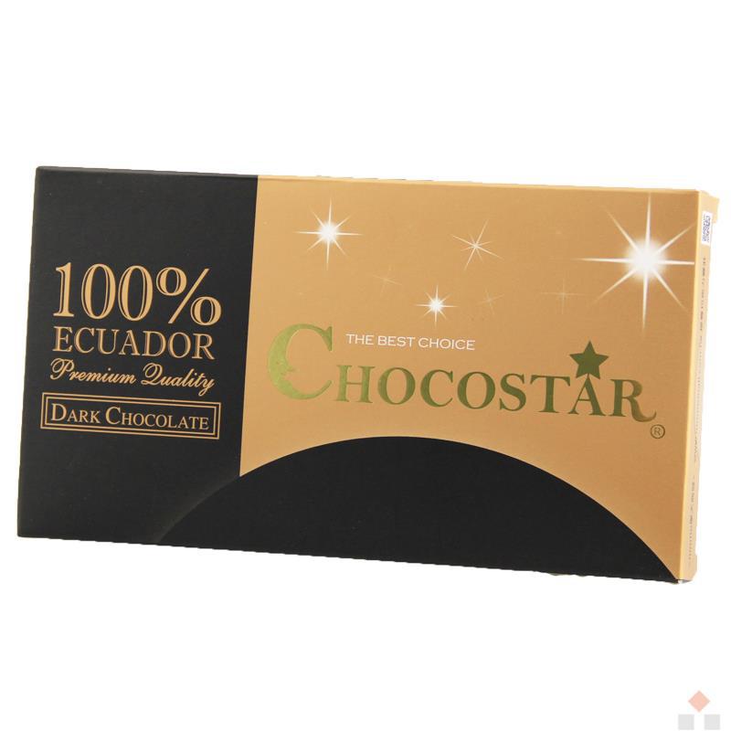 巧克力云庄Schokolake巧克力之星 顶A级百分百厄瓜多黑巧克力(85g/1片)*2盒