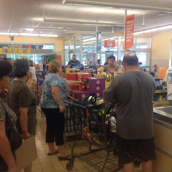 Photo taken at Aldi by John V. on 8/9/2014