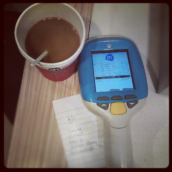 Photo taken at Albert Heijn by Rick M. on 10/12/2012