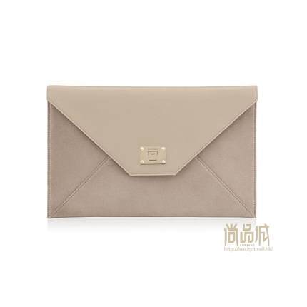 正品jimmy choo周仰杰2016新款女包时尚搭扣手拿信封包ROSETTASOU