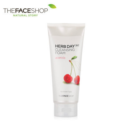 韩国The Face Shop泡沫洁面乳膏365洗面奶美水白补控油保湿收毛孔