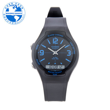 CASIO/卡西欧 正品男士手表时尚潮流树脂电子腕表AW-90H-2BVDF CASIO/卡西欧 正品男士手表时尚潮流树脂电子腕表AW-90H-2BVDF