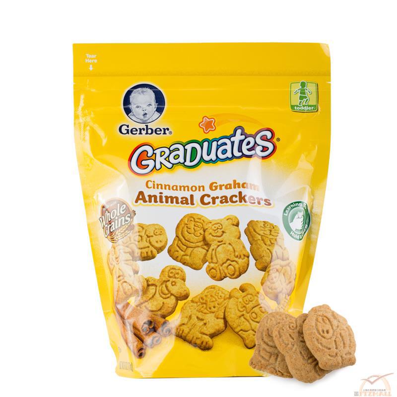 GERBER嘉宝 宝宝零食磨牙饼干动物饼干 6oz