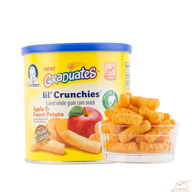 GERBER-嘉宝 宝宝零食苹果甜薯味泡芙条 1.48oz