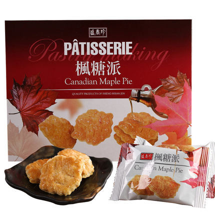 统一食尚台湾进口盛香珍枫糖派115g叶子饼干休闲零食点心