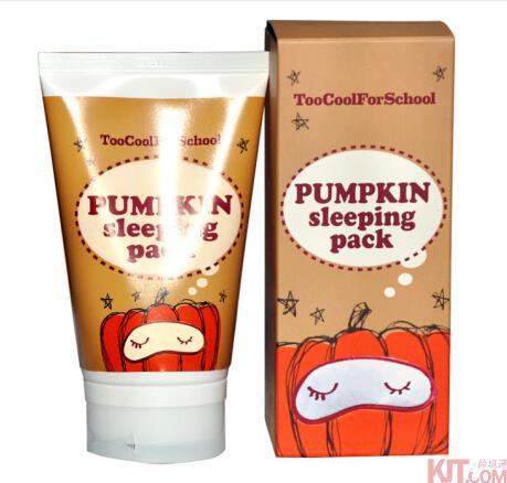 韩国 TOO COOL FOR SCHOOL 南瓜睡眠面膜 100g 祛黄提亮 加倍水润 嫩白新生