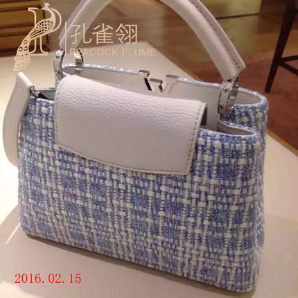 Louis Vuitton路易威登lv女包16春款粗花呢BB单肩手提包M42013 Louis Vuitton路易威登lv女包16春款粗花呢BB单肩手提包M42013