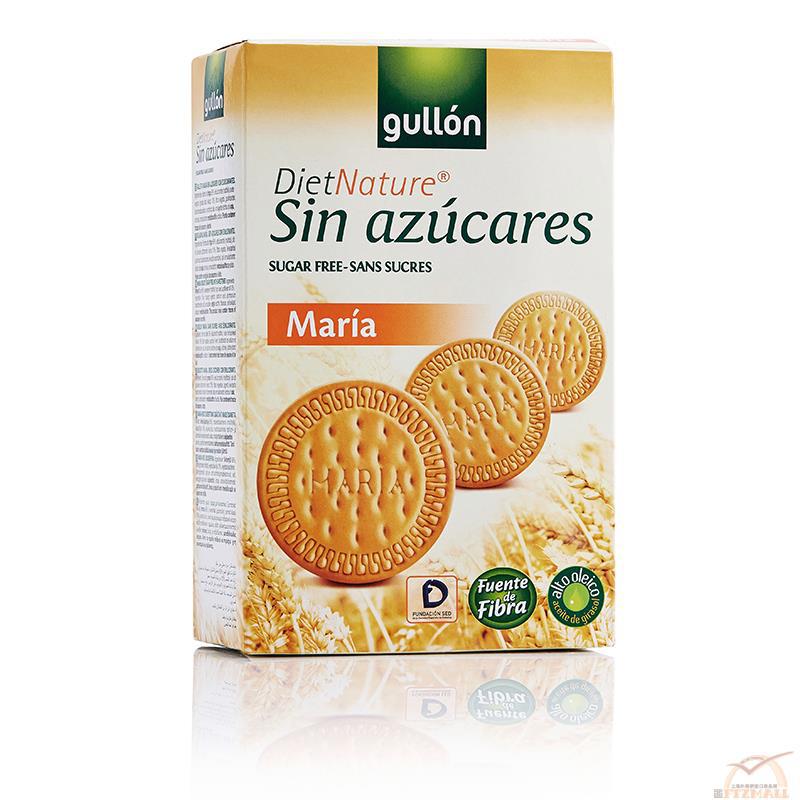 西班牙进口无糖玛莉饼-Gullon 谷优 无糖素食玛莉饼 400g