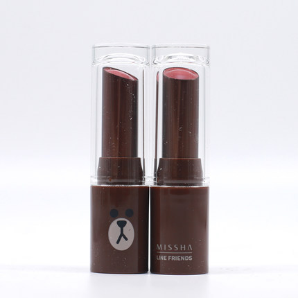 韩国现货 missha谜尚限量口红 X line friends水润雾面唇膏