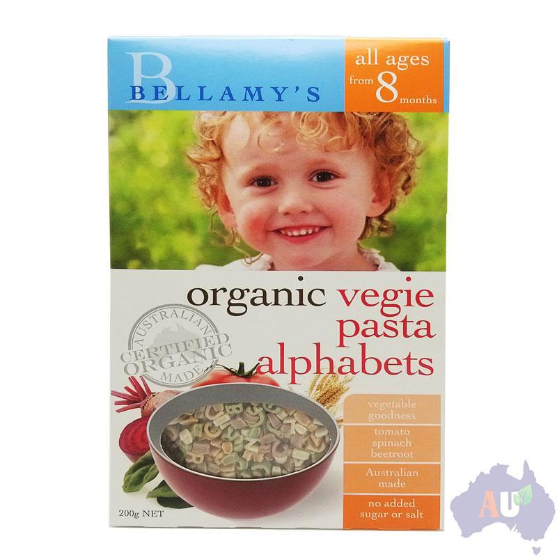 Bellamy 贝拉米 有机婴幼儿蔬菜字母面条 200g 8个月以上