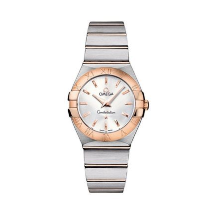 瑞士手表  欧米茄Omega手表女 石英表 钢带 123.20.27.60.02.001