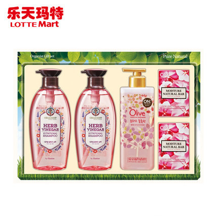 Lottemart乐天玛特 LG洗发水 沐浴露 香皂 综合套装 纯2号礼盒