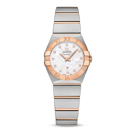 全球联保 欧米茄星座系列手表 石英女士腕表123.20.24.60.55.007