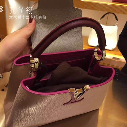 Louis Vuitton路易威登lv女包16春款拼色牛皮BB单肩手提包M90939 Louis Vuitton路易威登lv女包16春款拼色牛皮BB单肩手提包M90939