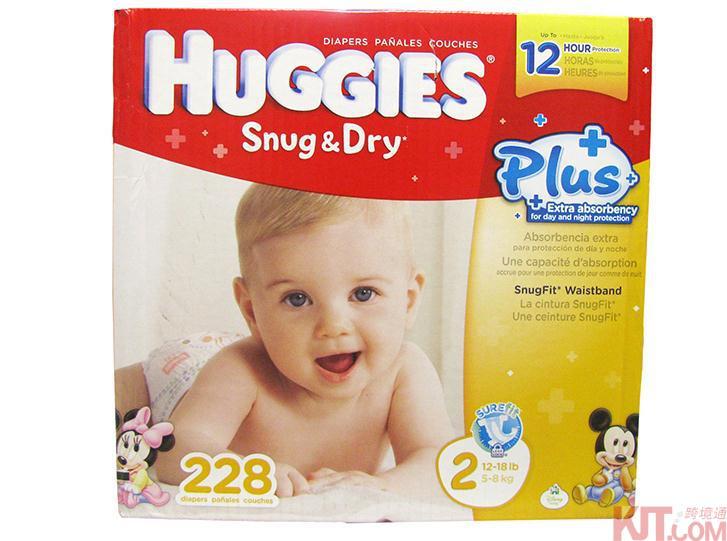美国进口好奇纸尿裤-Huggies好奇干爽舒适纸尿裤2号 228片 5-8kg 美国进口好奇纸尿裤-Huggies好奇干爽舒适纸尿裤2号 228片 5-8kg