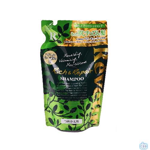 日本进口修复洗发水-Reveur修复洗发水 无硅洗发水(奢华修复)替换装 绿色