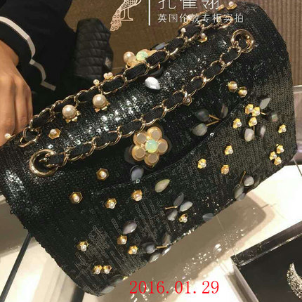 Chanel/香奈儿chanel女包16春款珠宝装饰链条单肩包 奢华口盖包 Chanel/香奈儿chanel女包16春款珠宝装饰链条单肩包 奢华口盖包