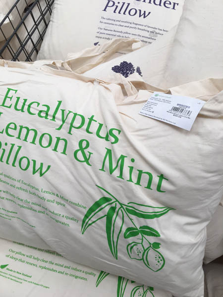 eucalyptus lemon&mint pillow