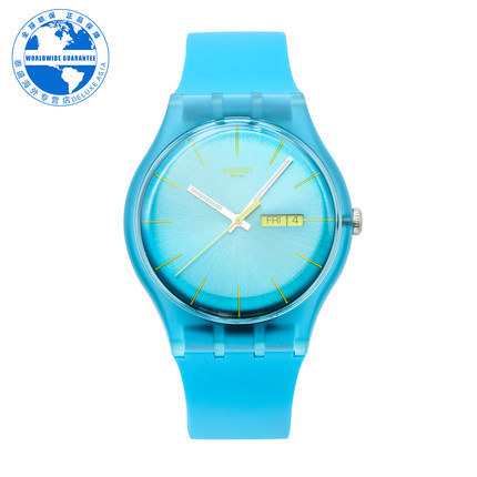 Swatch/斯沃琪 正品硅胶腕表 男女时尚休闲石英手表SUOL700