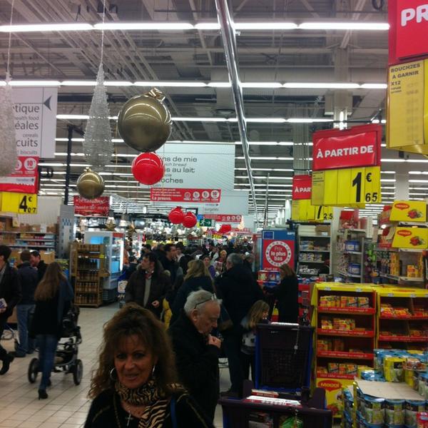 Photo taken at Carrefour by Charlotte M. on 12/31/2012