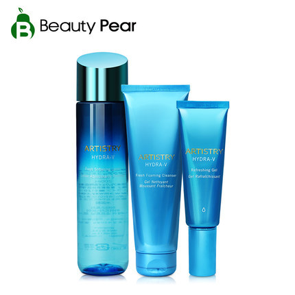美国安利雅姿海洋清爽护肤套装3件套 洁面/水/啫喱 清爽控油保湿
