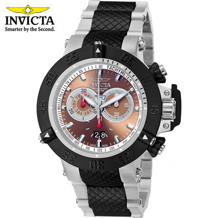 INVICTASubaqua系列时尚防水计时石英手表男士潮流不锈钢表带 INVICTASubaqua系列时尚防水计时石英手表男士潮流不锈钢表带