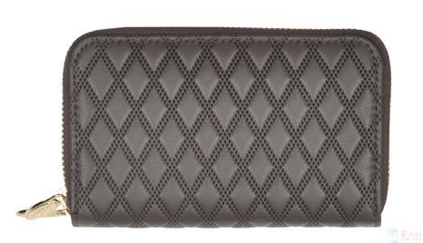 POURCHET 法国宝榭Victoria系列 钱包 灰褐色 51025