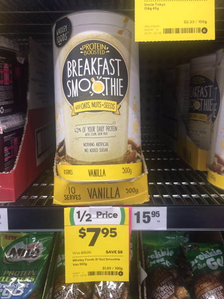 Wholey Foods早餐冲饮香草味