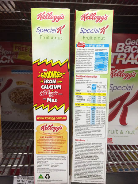 澳大利亚进口水果坚果-Kellogg's水果和坚果430g 澳大利亚进口水果坚果-Kellogg's水果和坚果430g