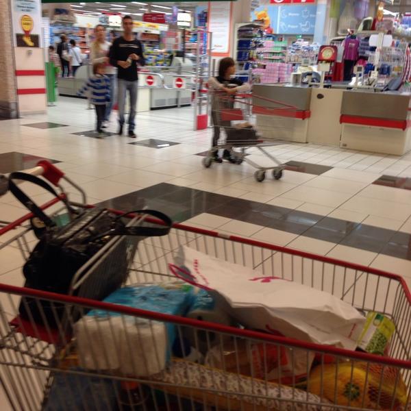 Photo taken at Auchan by Maria Erlange H. on 10/27/2013-意大利拉齐奥菲乌米奇诺波图恩斯大街2000 Photo taken at Auchan by Maria Erlange H. on 10/27/2013