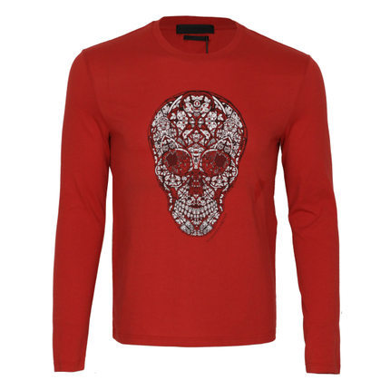 正品 Alexander McQueen 麦昆男士骷髅头长袖T恤 311869 QAZ65