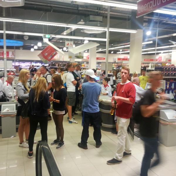 Photo taken at REWE City by Théo B. on 8/24/2013