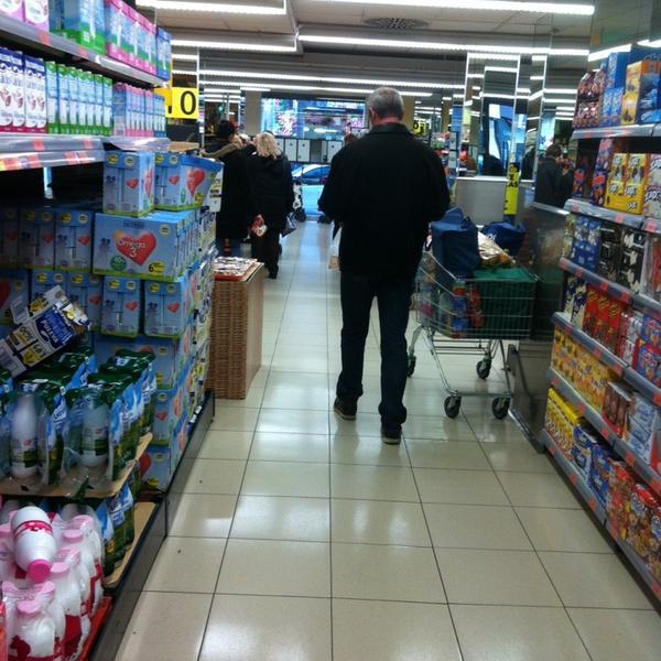 Photo taken at Mercadona by David on 1/27/2014