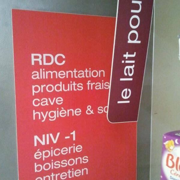 Photo taken at Monoprix Garibaldi by Iarla B. on 2/14/2012