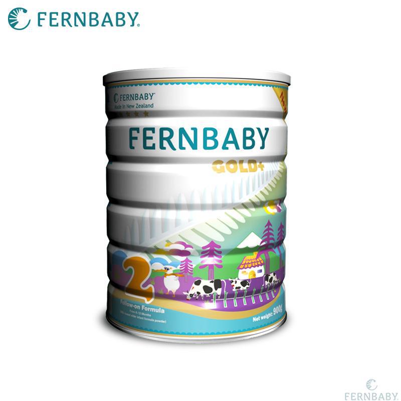 新西兰进口婴幼儿配方奶粉二段-Fernbaby婓婴宝 四星婴幼儿配方奶粉二段 900g/罐
