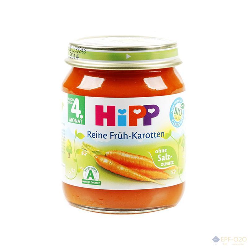 HiPP喜宝 胡萝卜泥 婴幼儿免敏辅食 适合2段以上宝宝 125g