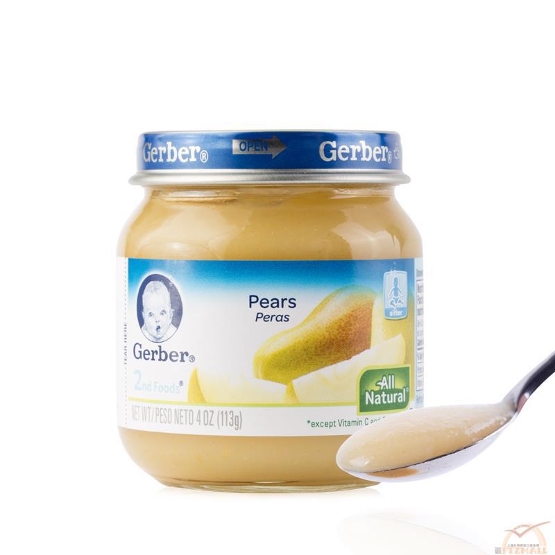 GERBER嘉宝 婴儿辅食2段香梨泥 4oz