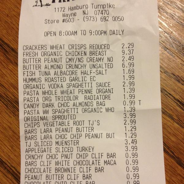 Photo taken at Trader Joe's by Victoria M. on 2/6/2014-纽泽西 韦恩汉堡收费公路1172(502州线) Photo taken at Trader Joe's by Victoria M. on 2/6/2014