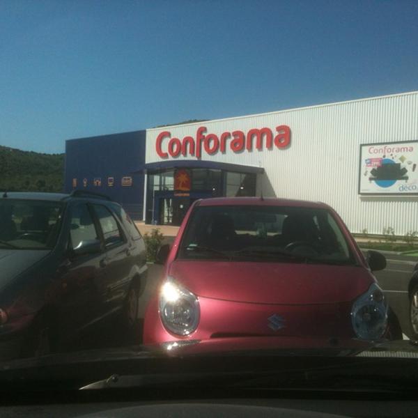Photo taken at Conforama by Etienne C. on 5/7/2012