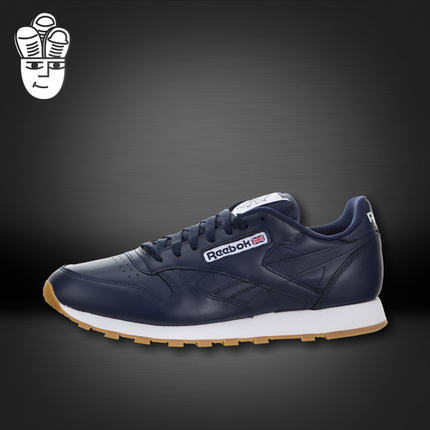 Reebok Classic Leather Gum 锐步 男鞋 经典复古板鞋 休闲鞋