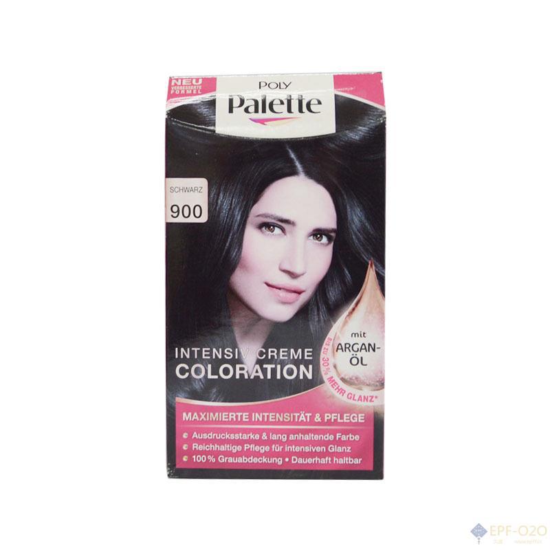 Schwarzkopf施华蔻 Poly Palette系列亮油染发剂 含摩洛哥坚果油 900黑色