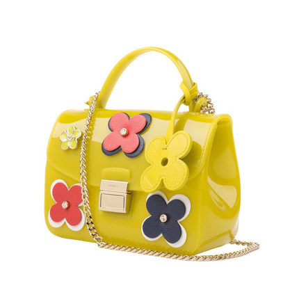 Furla/芙拉女包 2016新款可爱花朵单肩包糖果色果冻包KLFX7294