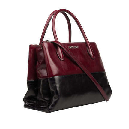 香港直邮 miu miu/缪缪经典款撞色休闲女士手提包RNB941USO 香港直邮 miu miu/缪缪经典款撞色休闲女士手提包RNB941USO