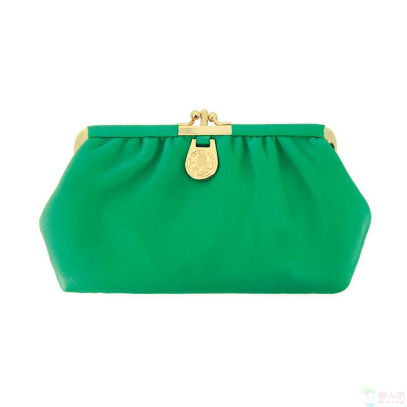 POURCHET 法国宝榭Bourses agneaux系列 零钱包 翡翠绿 1413